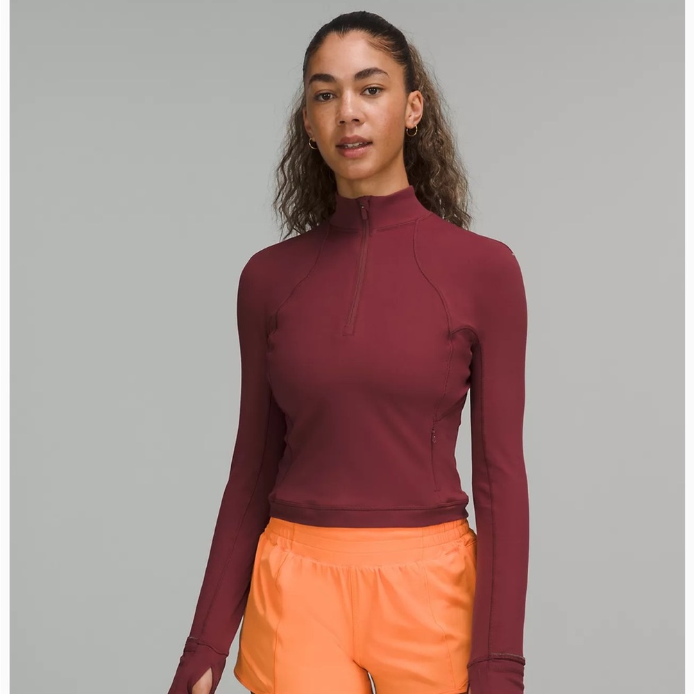 Lululemon It’s Rulu Run Cropped Half Zip